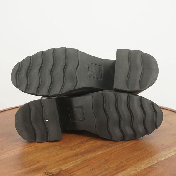 Dolce Vita Womens Martey Boots Booties Chunky Block Heel Black Leather Zip 9.5 - Picture 8 of 9